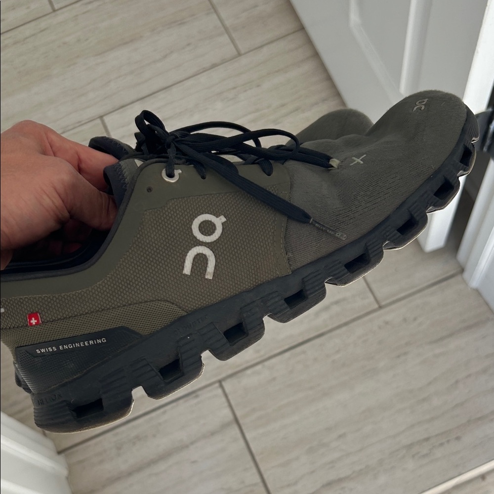 Men’s size 12 - Army Green on cloud X running shoes